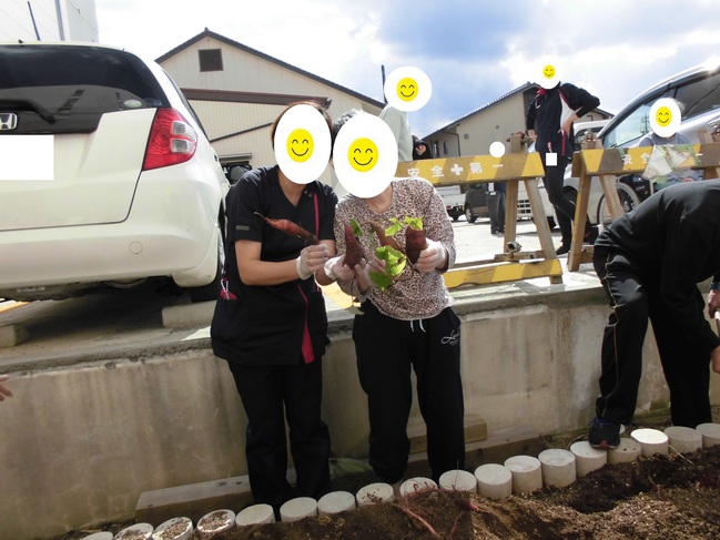 落合さん安部さんピース