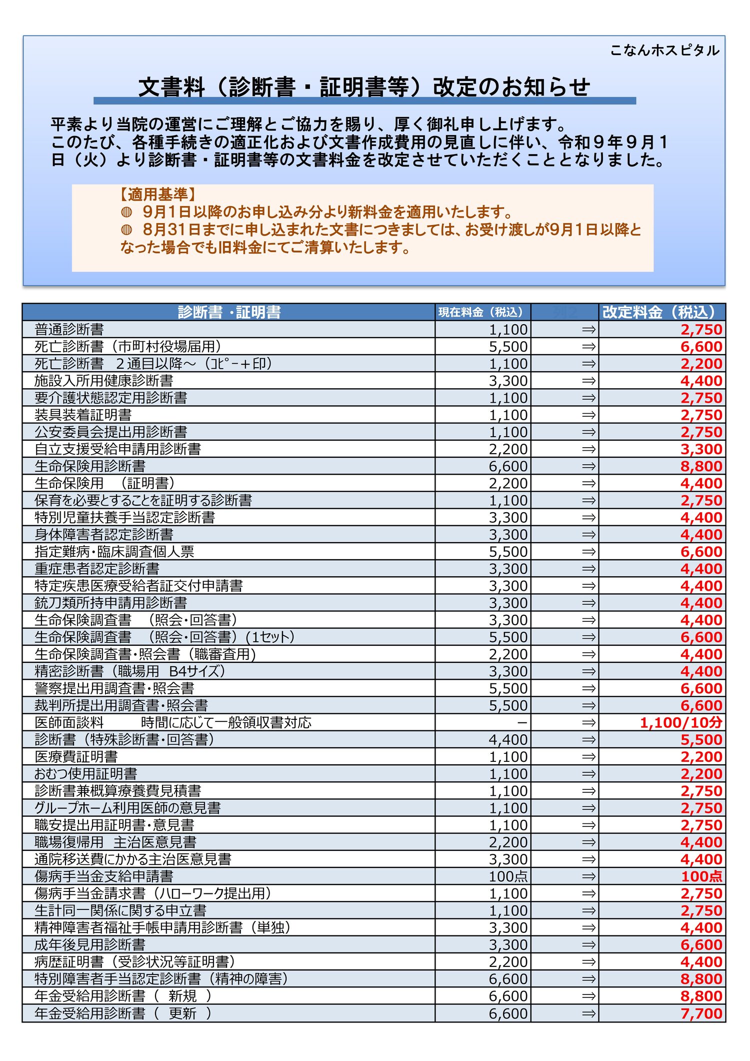 文書申込書